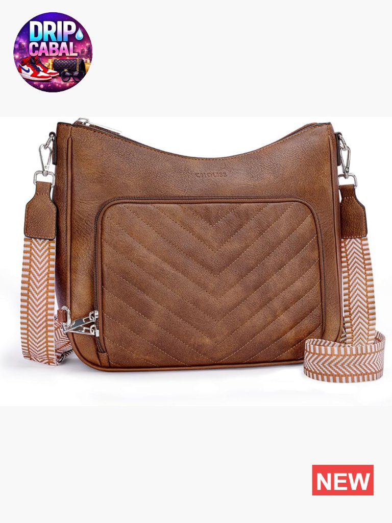 Anti Theft Vegan Leather Crossbody Bag With Rfid Blocking Wallet